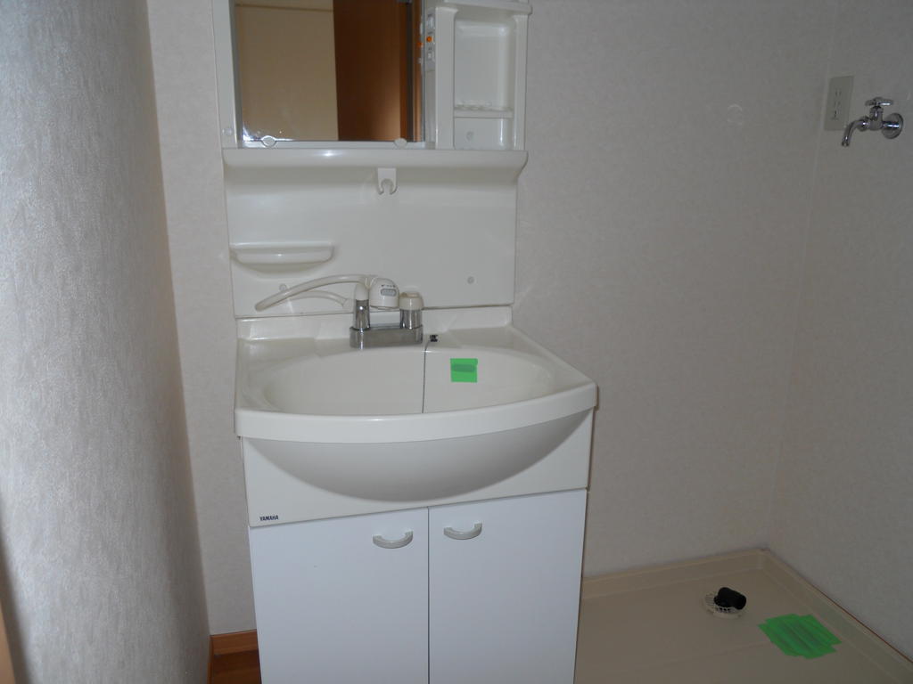 Washroom. Shampoo dresser and Laundry Area