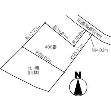 Compartment figure. Land price 10.8 million yen, Land area 440 sq m