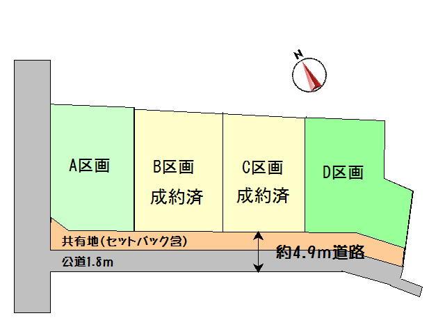 Compartment figure. Land price 9.18 million yen, Land area 246.22 sq m