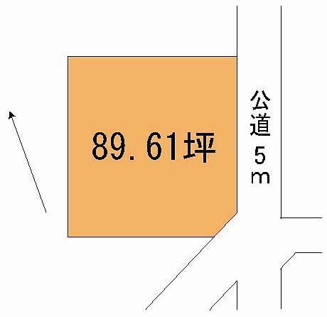 Compartment figure. Land price 7.5 million yen, Land area 296.26 sq m