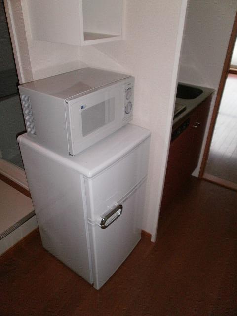 Other room space. Also installed a microwave and refrigerator in the kitchen aside