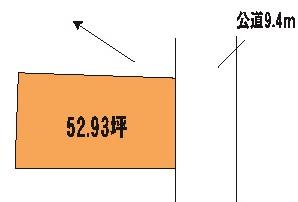 Compartment figure. Land price 3.5 million yen, Land area 175 sq m