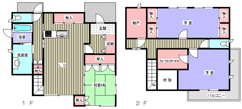 Floor plan. 28.5 million yen, 3LDK + S (storeroom), Land area 214 sq m , Living stairs of fashion building area 120.07 sq m! Floor plan design was thought the water around the flow line. Spacious 36 square meters 3SLDK