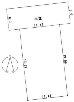 Compartment figure. Land price 10 million yen, Land area 222.83 sq m