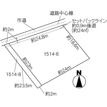 Compartment figure. Land price 5 million yen, Land area 546 sq m