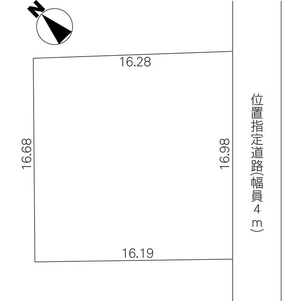 Compartment figure. Land price 8.2 million yen, Land area 273.46 sq m
