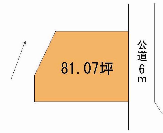 Compartment figure. Land price 7.6 million yen, Land area 268 sq m