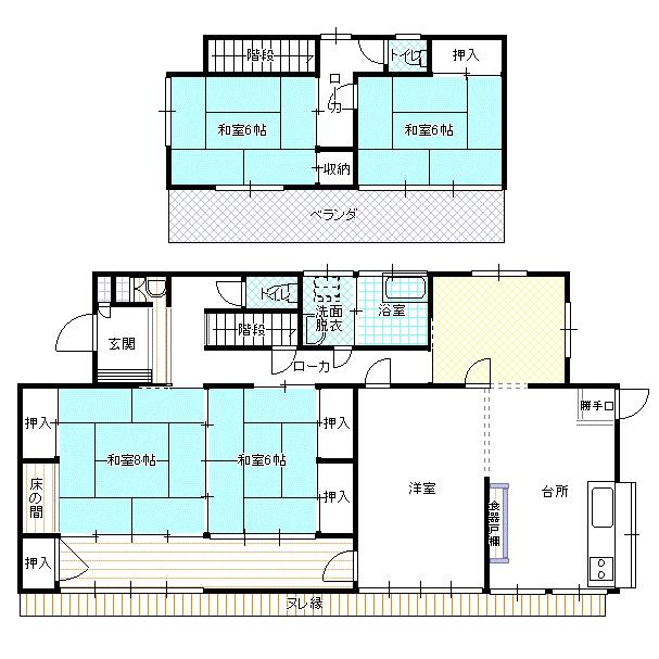 Floor plan. 9 million yen, 4LDK, Land area 330.58 sq m , Building area 119.24 sq m