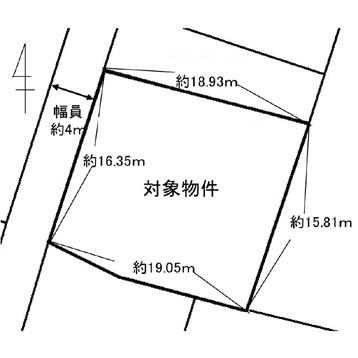 Compartment figure. Land price 7.5 million yen, Land area 332.04 sq m
