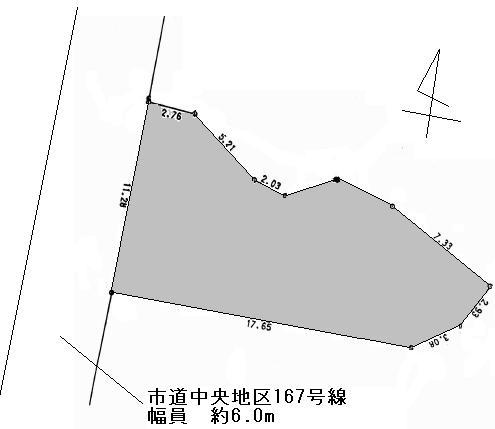 Compartment figure. Land price 9.8 million yen, Land area 169.79 sq m