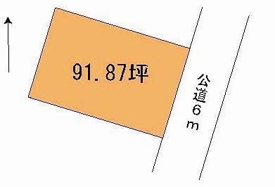 Compartment figure. Land price 9.8 million yen, Land area 303.71 sq m
