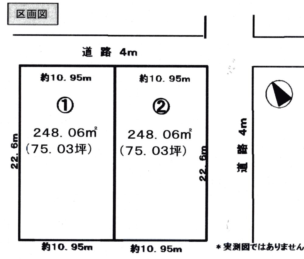 Compartment figure. Land price 6.8 million yen, Land area 248.06 sq m compartment (1)