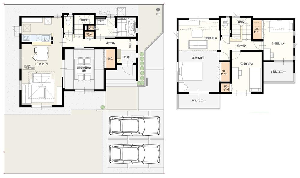 Floor plan. Ibaraki real estate to Ibaraki Grandy House
