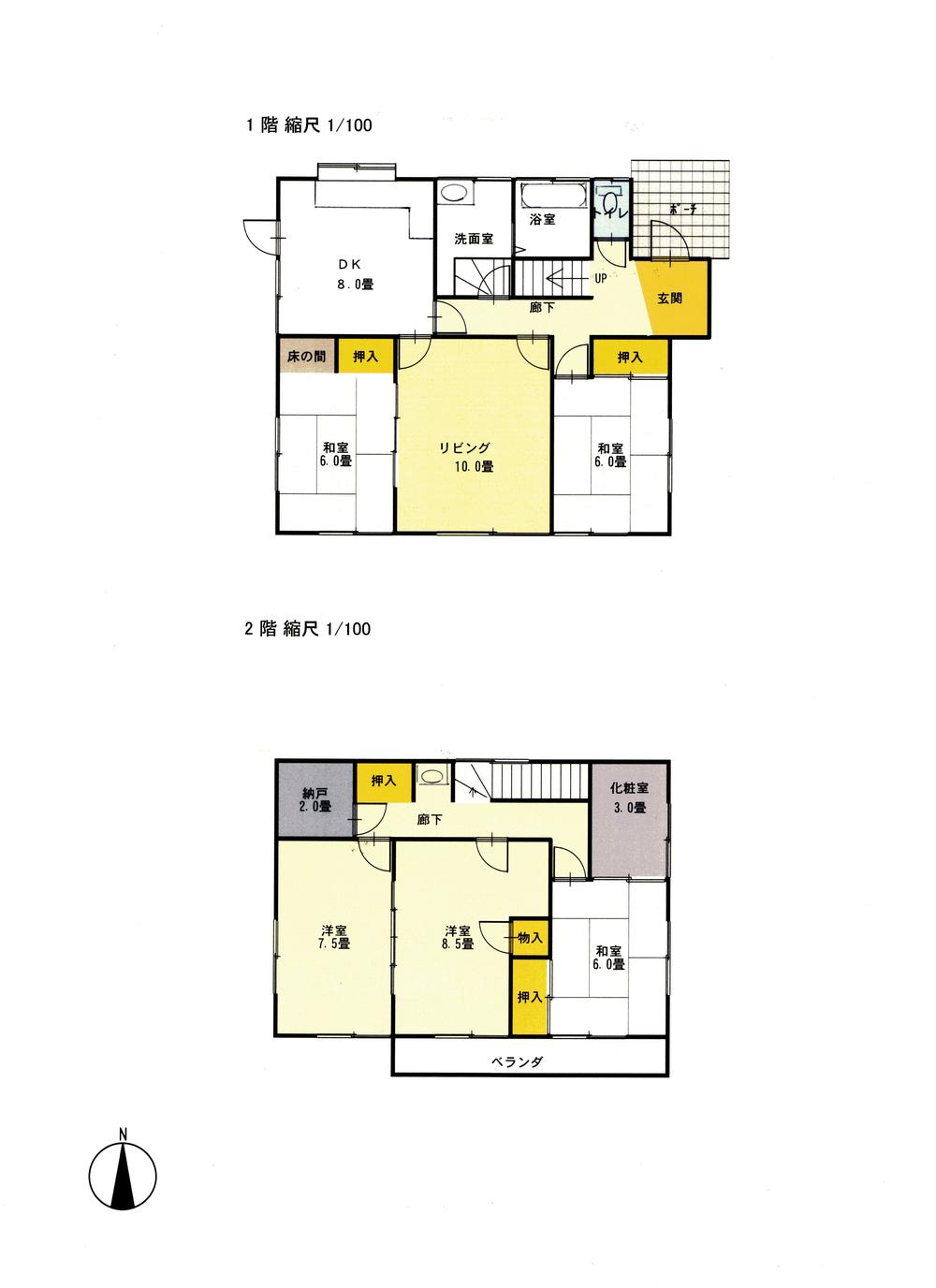 Floor plan. 12 million yen, 6DK + S (storeroom), Land area 281 sq m , Building area 115.09 sq m extension (about 16.5 sq m) Yes