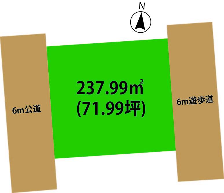 Compartment figure. Land price 13 million yen, Land area 237.99 sq m