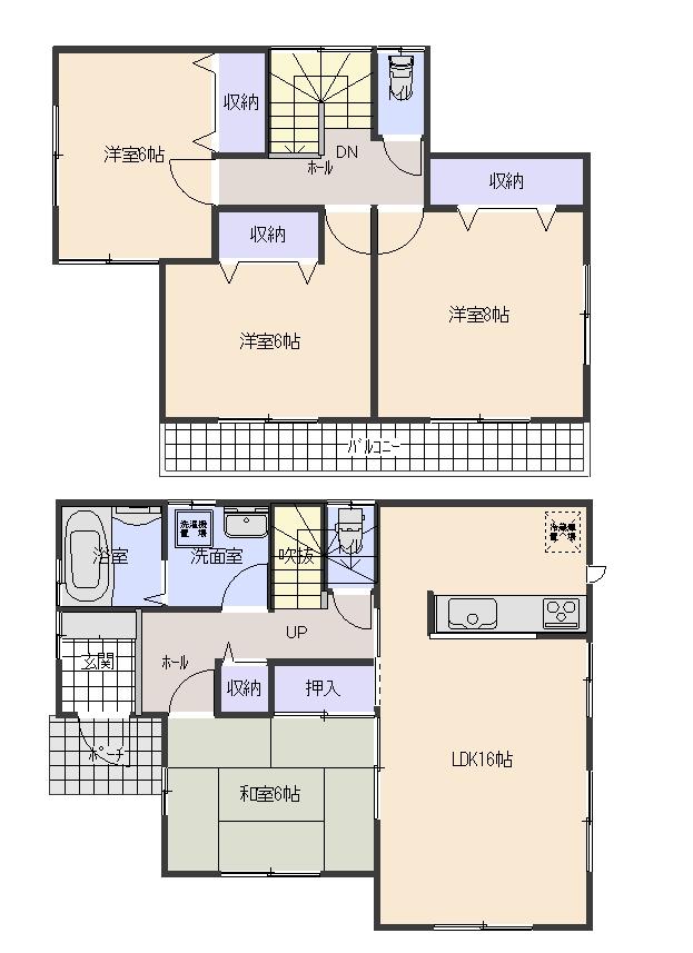 Floor plan. (1 Building), Price 20 million yen, 4LDK, Land area 201.17 sq m , Building area 104.33 sq m