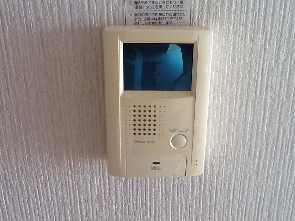 Security. TV monitor with intercom
