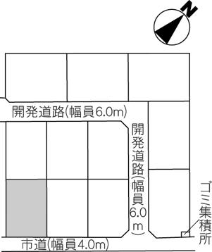 Compartment figure. Land price 6.83 million yen, Land area 205.35 sq m