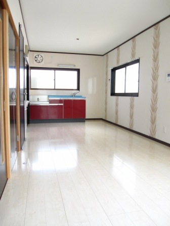 Living and room. Overlooking the kitchen from the living room