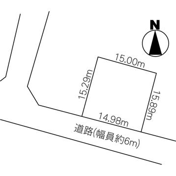 Compartment figure. Land price 1.98 million yen, Land area 229.87 sq m