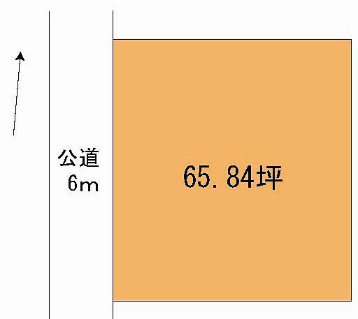 Compartment figure. Land price 5 million yen, Land area 217.66 sq m
