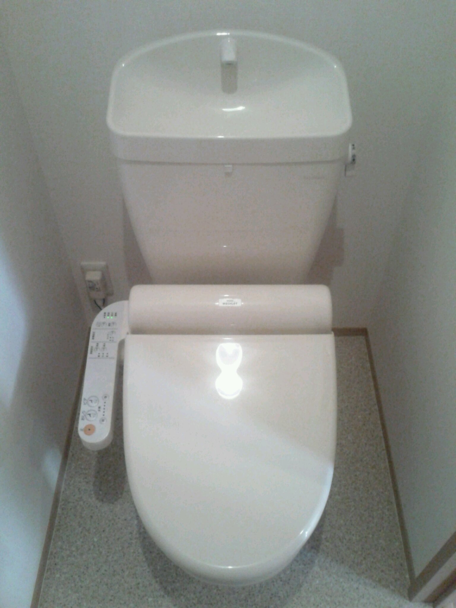 Toilet. With cleaning toilet seat