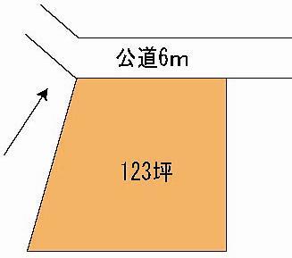 Compartment figure. Land price 12 million yen, Land area 407.04 sq m