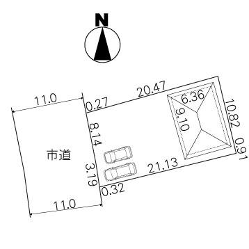 Compartment figure. Land price 7.8 million yen, Land area 242.46 sq m