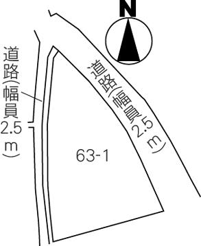 Compartment figure. Land price 9.9 million yen, Land area 630 sq m