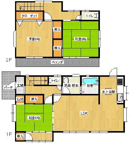 Floor plan. 11 million yen, 3LDK, Land area 364.54 sq m , Building area 102.68 sq m