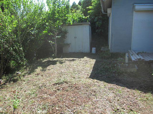 Garden. In the garden it is with a storeroom