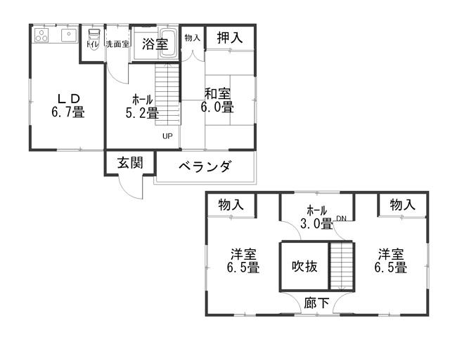 Floor plan. 5.8 million yen, 3LDK, Land area 363.52 sq m , Also available in the family since the building area 35.52 sq m 2-story 3LDK