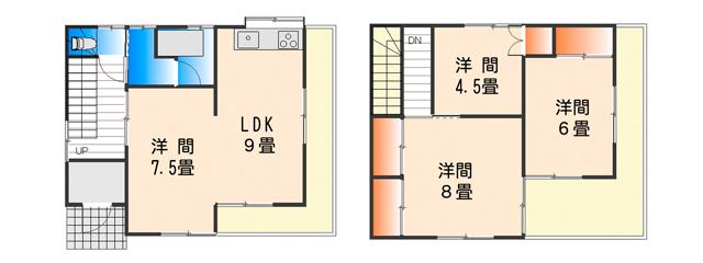 Floor plan. 9.8 million yen, 4LDK, Land area 200.74 sq m , Building area 83.63 sq m