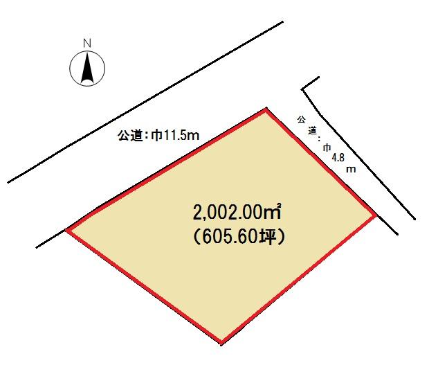 Compartment figure. Land price 12,110,000 yen, Land area 2,002 sq m