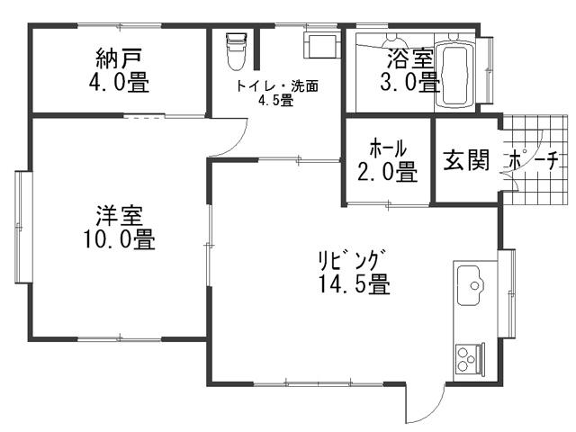 Floor plan. 10.8 million yen, 1LDK + S (storeroom), Land area 300.88 sq m , Building area 73.13 sq m spacious floor plan