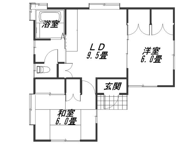 Floor plan. 8.5 million yen, 2LDK, Land area 202.21 sq m , Nice building area 50.23 sq m usability 2LDK