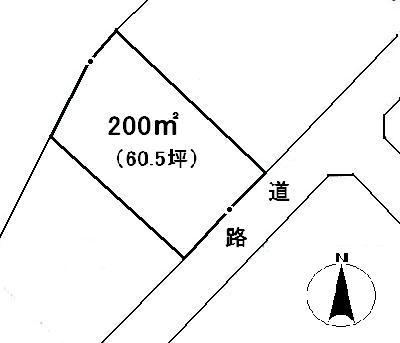Compartment figure. Land price 1.8 million yen, Land area 200 sq m