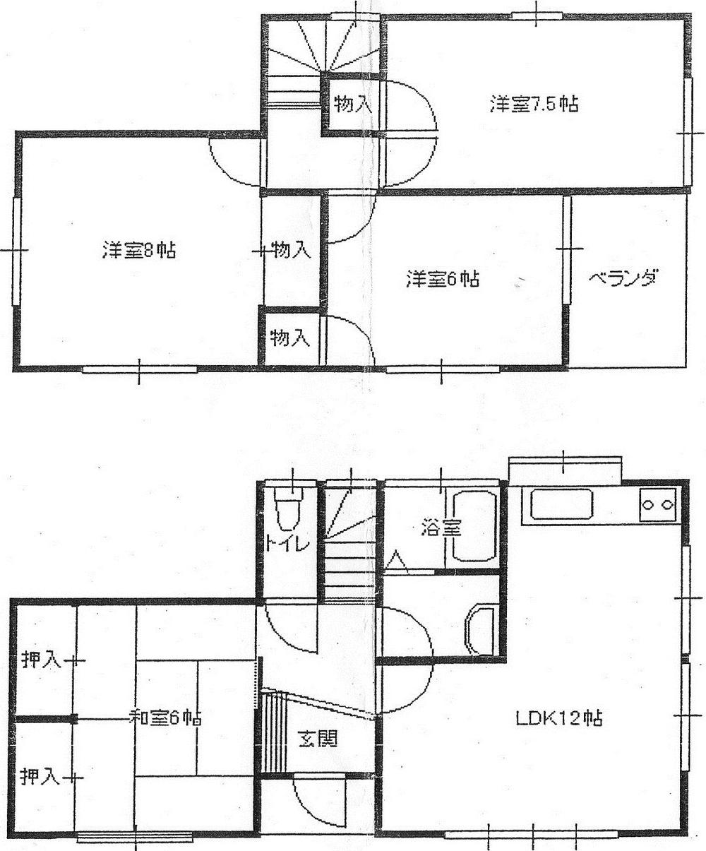 Floor plan. 6 million yen, 4LDK, Land area 219.07 sq m , Building area 108 sq m