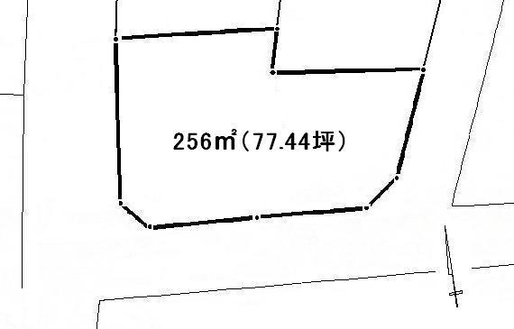 Compartment figure. Land price 2 million yen, Land area 256 sq m