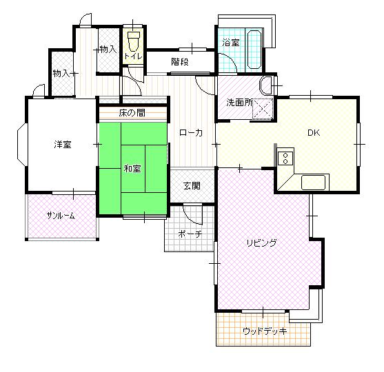 Floor plan. 5.6 million yen, 5DK + S (storeroom), Land area 245.21 sq m , Building area 127.93 sq m
