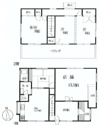 Floor plan. 6.9 million yen, 5LDK, Land area 219.3 sq m , Building area 130 sq m