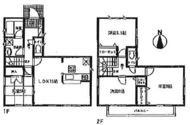 Floor plan. 18,800,000 yen, 4LDK, Land area 185.6 sq m , Building area 93.96 sq m