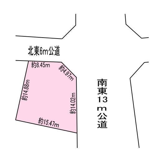 Compartment figure. Land price 10.5 million yen, Land area 213 sq m