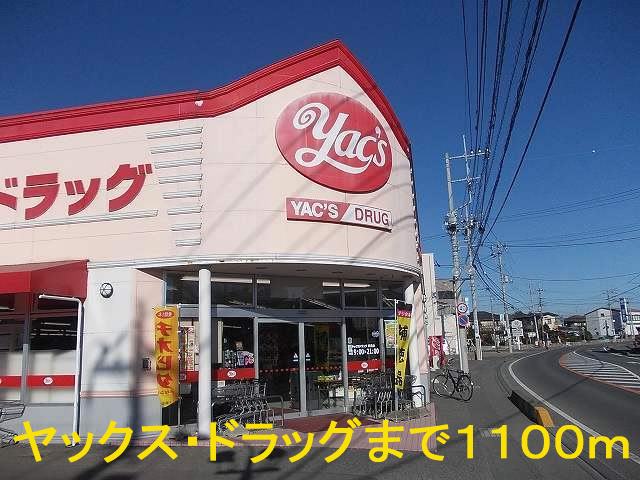 Dorakkusutoa. Yakkusu Ami shop 1100m until (drugstore)