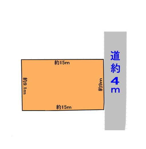 Compartment figure. Land price 4 million yen, Land area 135.76 sq m