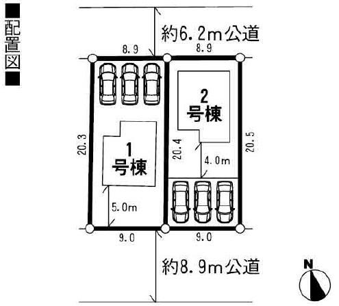 Compartment figure. 21,800,000 yen, 4LDK, Land area 183.14 sq m , Building area 96.38 sq m