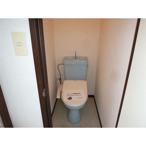 Toilet. With warm water washing toilet seat ~