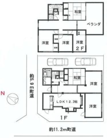 Floor plan. 20 million yen, 7LDK, Land area 211.23 sq m , Building area 130.3 sq m