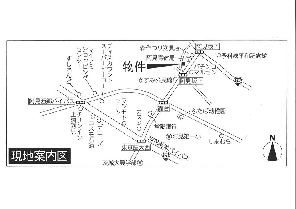 Local guide map. Navigation: Please come by Ami-machi Aoyado 676-13! 