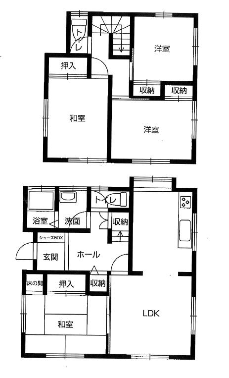 Floor plan. 16.8 million yen, 5DK, Land area 164.98 sq m , Building area 90.09 sq m floor plan has become 4LDK. 